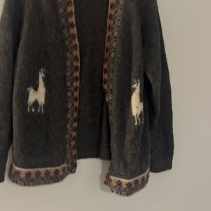 Handmade Alpaca wool cardigan made in Columbia
